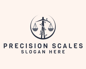 Vine Legal Scale logo design