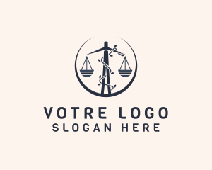 Vine Legal Scale logo design