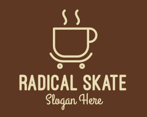 Skateboard - Yellow Mug Skateboard logo design