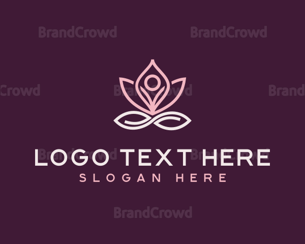 Meditation Yoga Lotus Logo