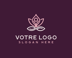 Yogi - Meditation Yoga Lotus logo design
