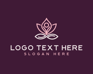 Meditation Yoga Lotus Logo