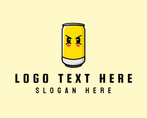 Character - Soda Can Cartoon logo design