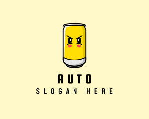 Soda Can Cartoon Logo