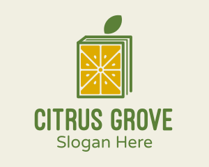 Book Citrus Juice logo design