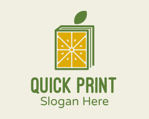 Book Citrus Juice logo design