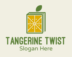 Tangerine - Book Citrus Juice logo design