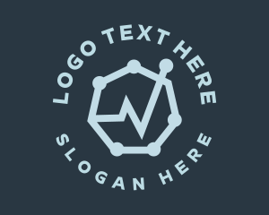 Hexagon Lifeline Emblem Logo