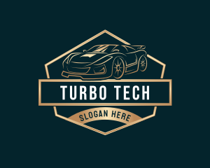 Turbo - Automotive Car Garage logo design