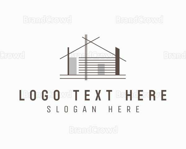 House Construction Scaffolding Logo