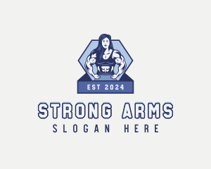 Strong Woman Fitness logo design