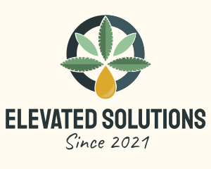 High - Cannabis Essential Oil logo design