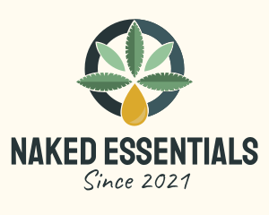 Cannabis Essential Oil  logo design