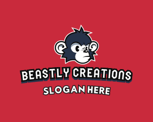 Monkey Beast Gamer logo design