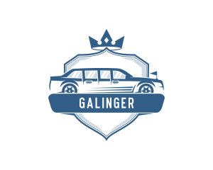 Limousine Car Transportation Logo