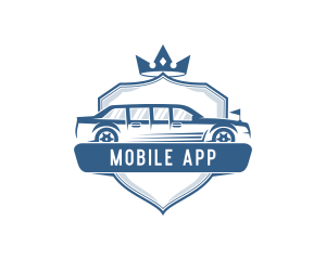 Limousine Car Transportation Logo