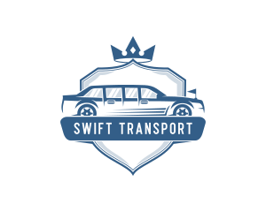 Limousine Car Transportation logo design