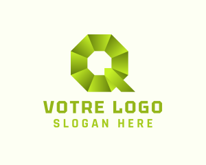 Web Developer - Gradient Octagon Software logo design