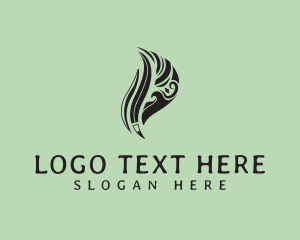 Polynesian - Feather Writer Pen logo design