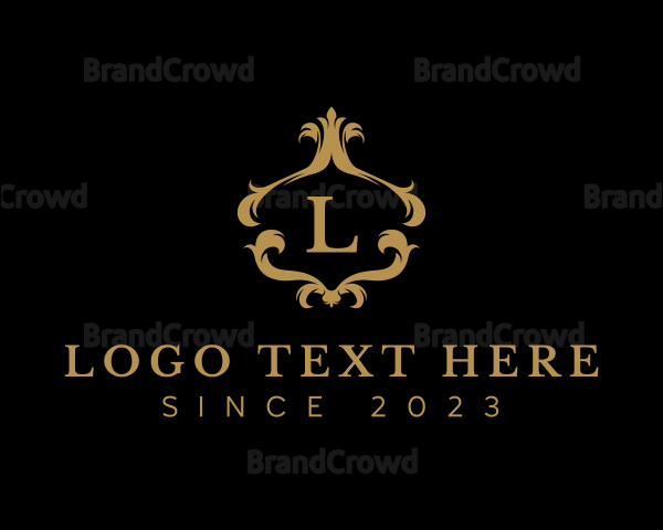 Luxury Ornate Mirror Frame Logo