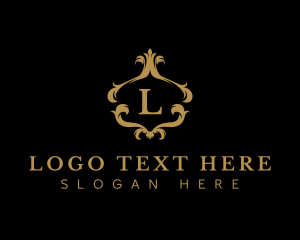 Luxury Ornate Mirror Frame Logo