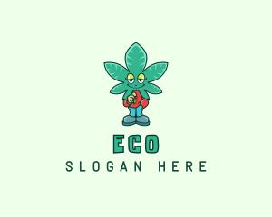Weed Shop - Cannabis Weed Dispensary logo design
