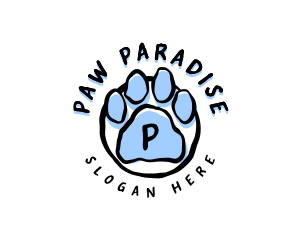 Pet Paw Grooming Veterinary logo design