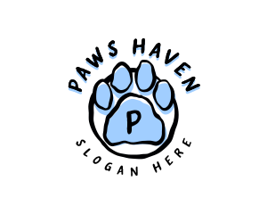 Pet Paw Grooming Veterinary logo design