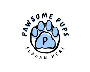 Pet Paw Grooming Veterinary logo design