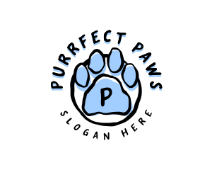 Pet Paw Grooming Veterinary logo design