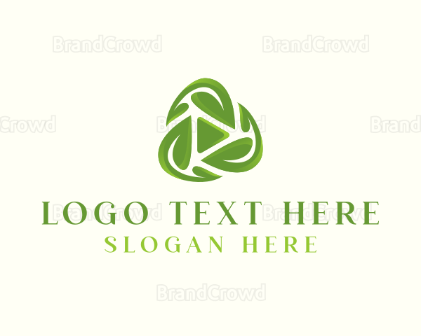 Natural Recycle Leaves Logo