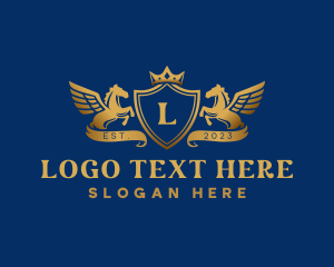 Legal - Pegasus Crown Crest logo design