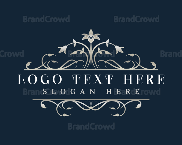 Elegant Floral Wedding Logo