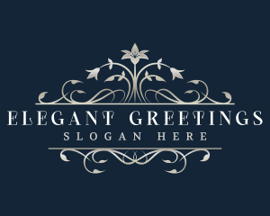 Elegant Floral Wedding logo design