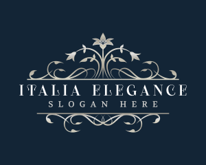 Elegant Floral Wedding logo design