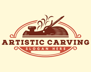 Carving - Industrial Woodworking Carpentry logo design