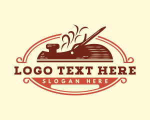 Industrial Woodworking Carpentry  Logo
