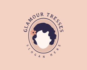 Wig - Curly Hair Salon logo design