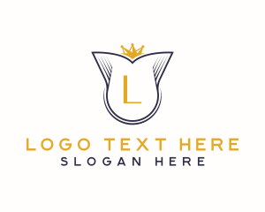 Gold - Luxury Crown Crest logo design