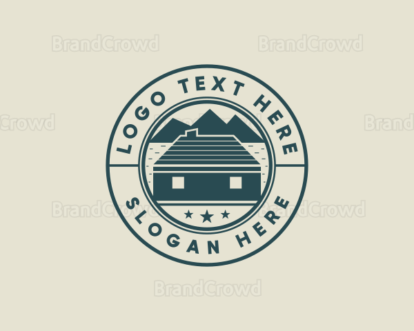 Mountain Lodge Cabin Logo