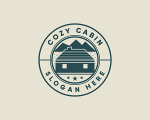 Cabin - Mountain Lodge Cabin logo design