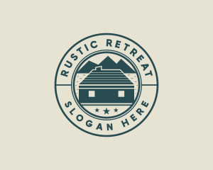 Cabin - Mountain Lodge Cabin logo design