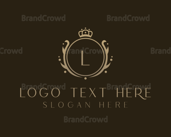 Royal Crown Wreath Logo