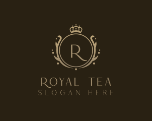 Royal Crown Wreath logo design