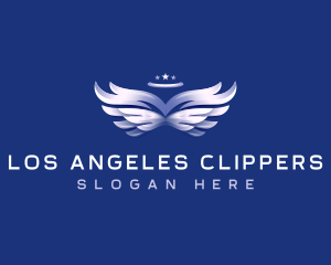 Halo Wings Angel logo design