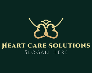 Luxury Heart Jewelry logo design