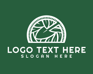 Leaves - Shovel Plant Farm logo design