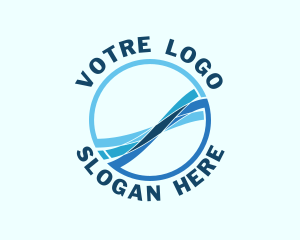 Modern Ocean Waves Logo