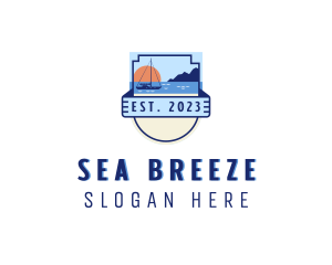 Sea Beach Sailing logo design