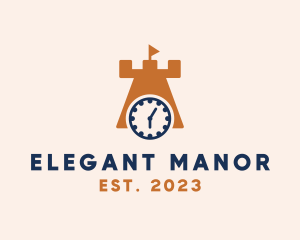 Manor - Castle Tower Timer logo design